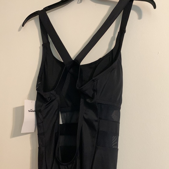 NIKE - Black Low Back One Piece Swimsuit - Picture 2 of 9